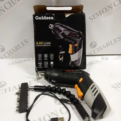 BOXED GOLDSEA 4.2V LI-ION CORDLESS SCREWDRIVER
