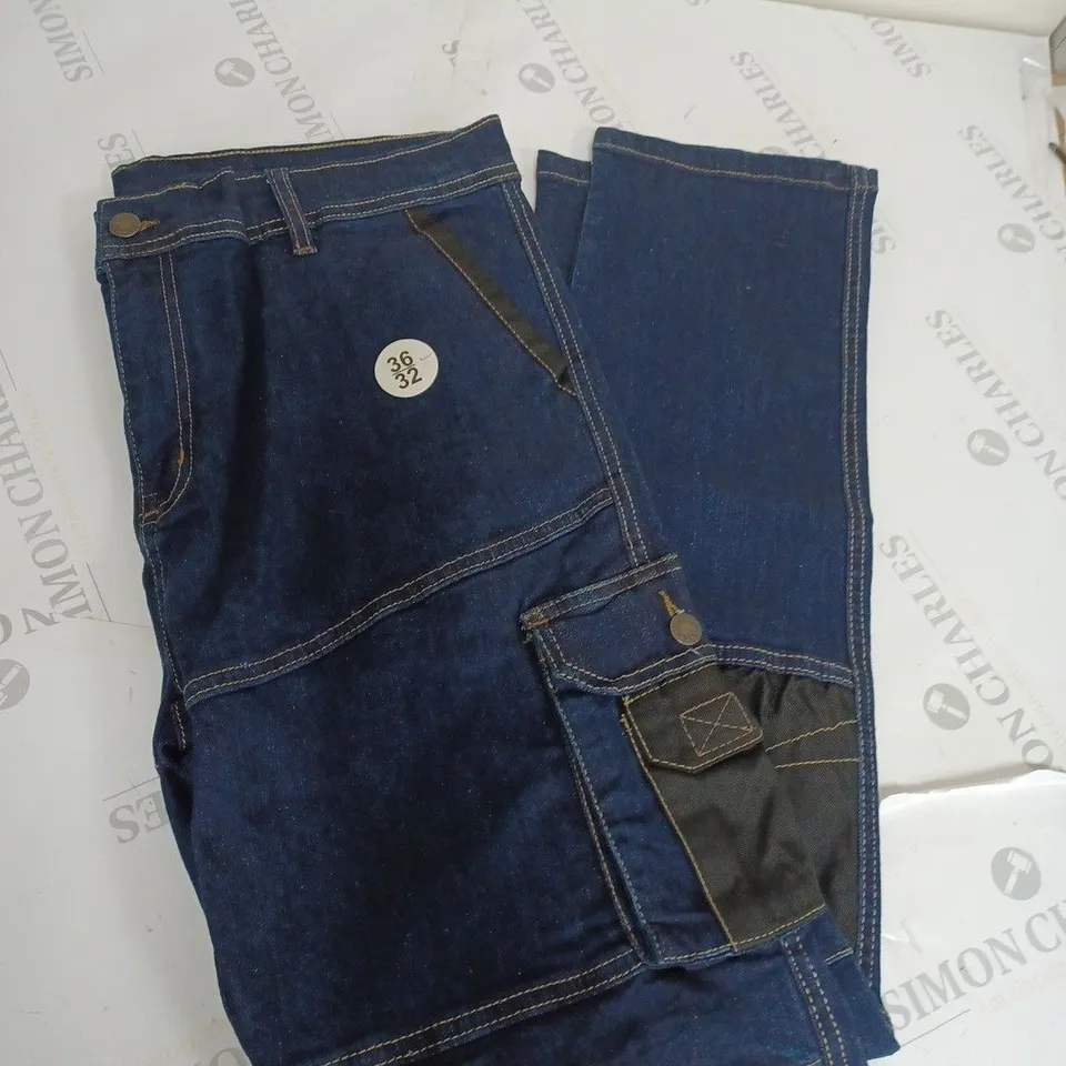 NAVY BLUE DENIM CARE JEANS SIZE 36