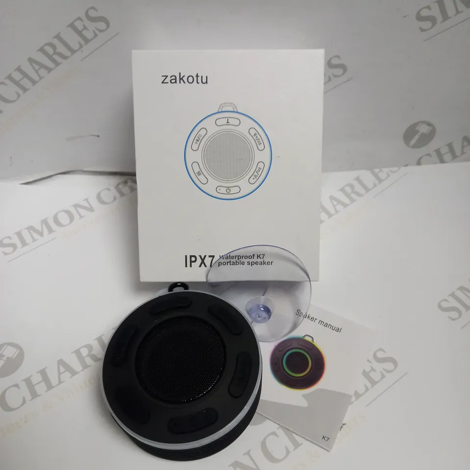 BOXED ZAKOTU IPX7 WATERPROOF K7 PORTABLE SPEAKER 