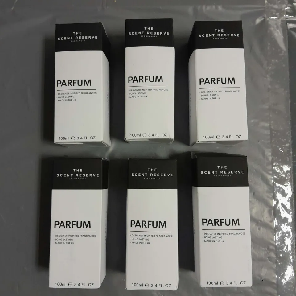 BOX OF APPROXIMATELY 6 ASSORTED THE SCENT RESERVE PARFUM FRAGRANCES