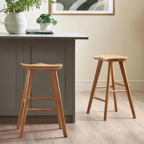 BOXED JULIAN BOWEN MULU BAR STOOL - OAK (1 BOX)