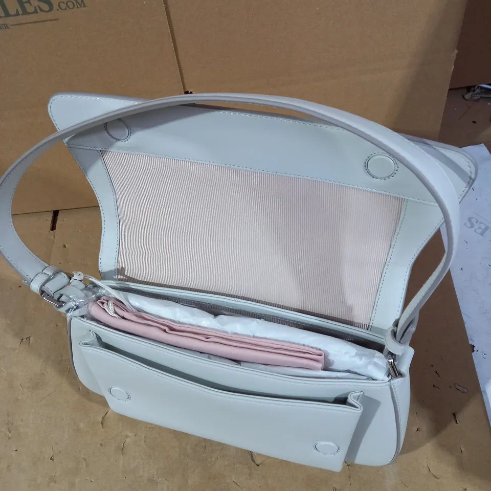 RADLEY GREY/PINK SHORT STRAP HANDBAG