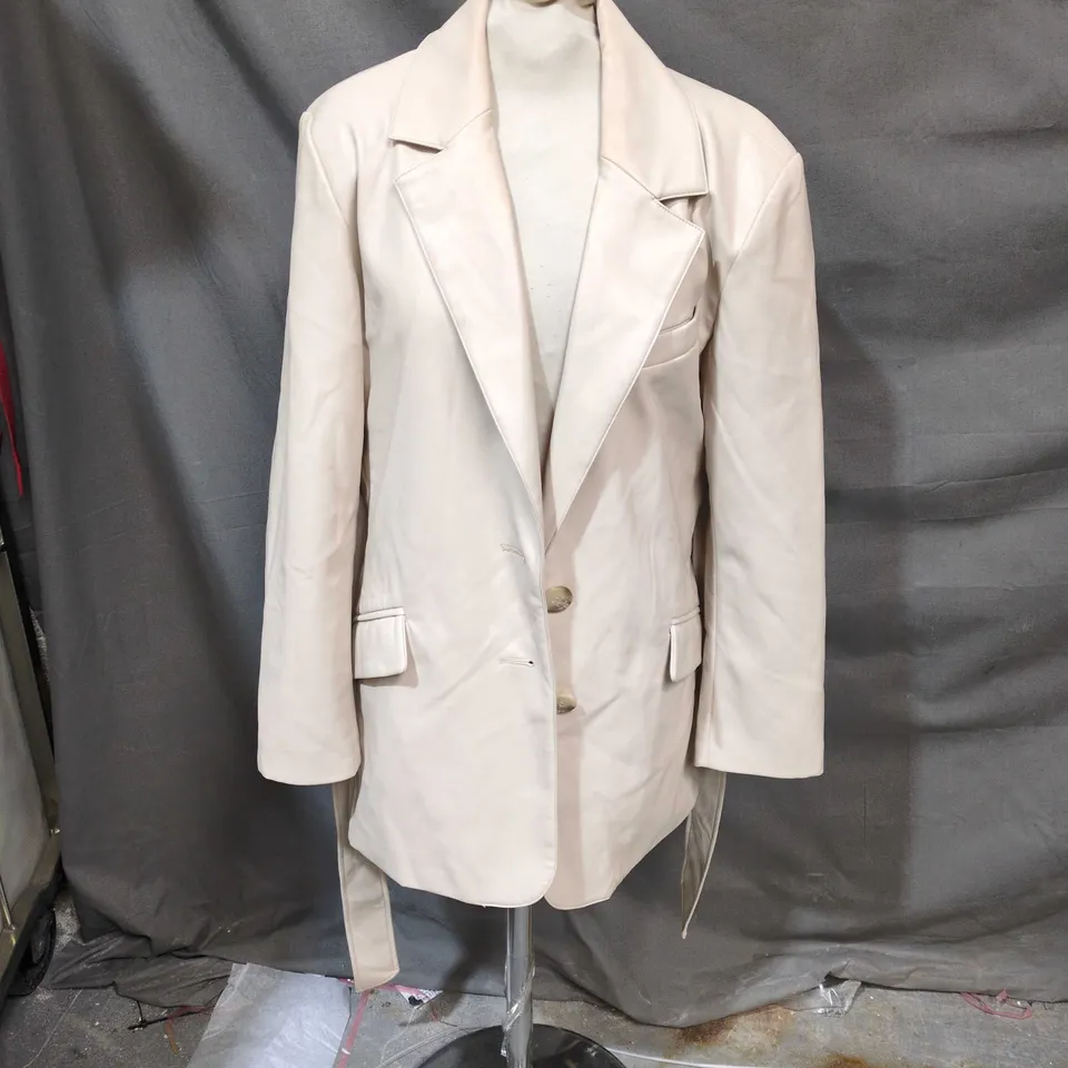 RIVER ISLAND BEIGE BLAZER – UK 12 (WOMEN'S)