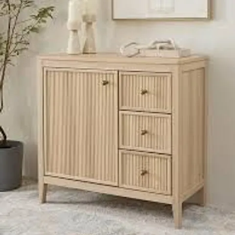 BOXED LINDLEY COMPACT SIDEBOARD - OAK (1 BOX)