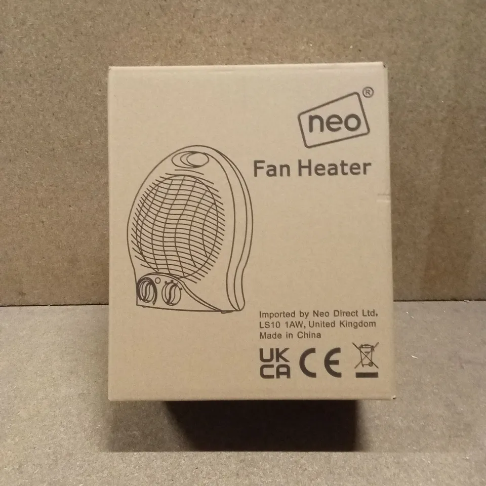 BOXED NEO FAN HEATER IN WHITE