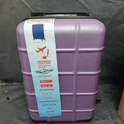 ABS LUGGAGE HARDSHELL CASE IN PURPLE - 40X25X20CM 