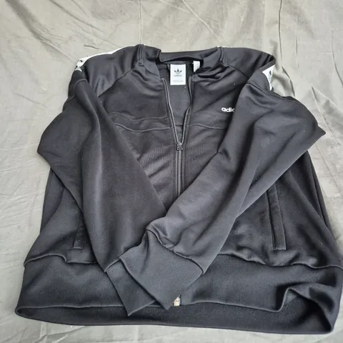 ADIDAS ZIP UP JACKET IN BLACK SIZE M