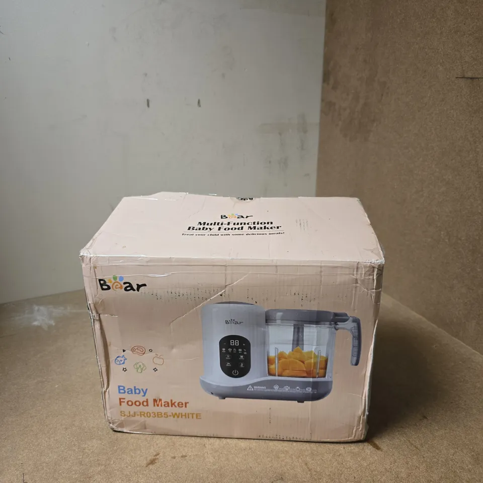 BEAR BABY FOOD MAKER – MULTI-FUNCTION, WHITE (SJJ-R03B5-WHITE)