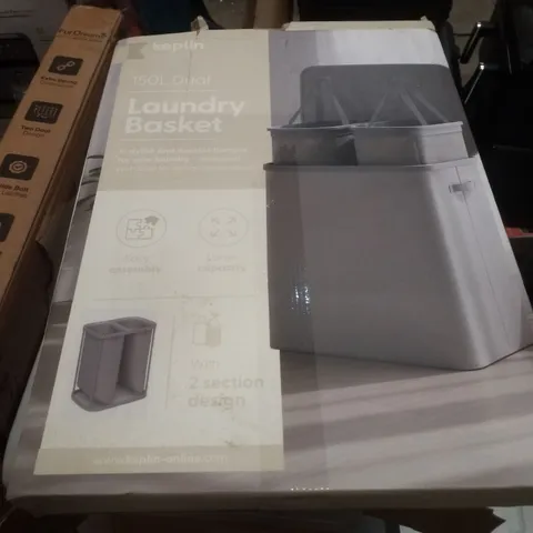 BOXED KEPLIN 100L DUAL LAUNDRY HAMPER