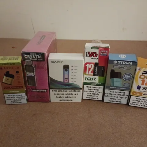 APPROXIMATELY 25 ASSORTED E-CIGARETTE PRODUCTS TO INCLUDE BRANDS SUCH AS SMOK, IVG, PIXL, ETC - COLLECTION ONLY