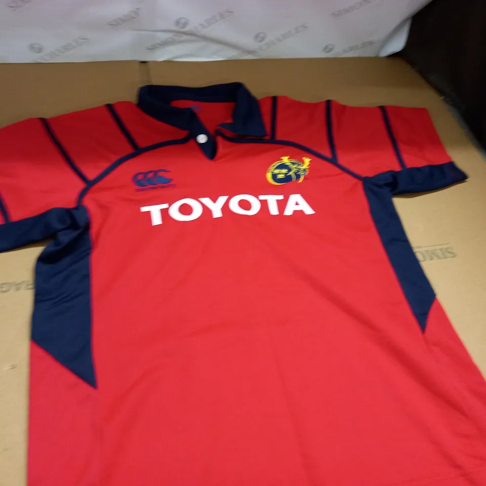 MUNSTER RUGBY RED SPORTS SHIRT - L