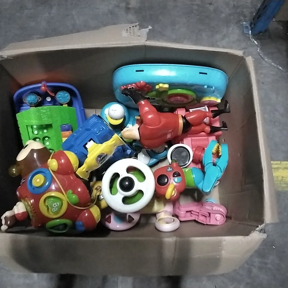 BOX CONTAINING CHILDREN'S TOYS