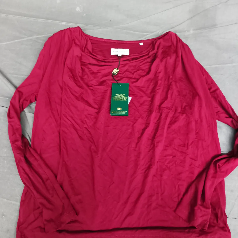 HOLLAND COOPER ELLEN TOP IN WINE - MEDIUM