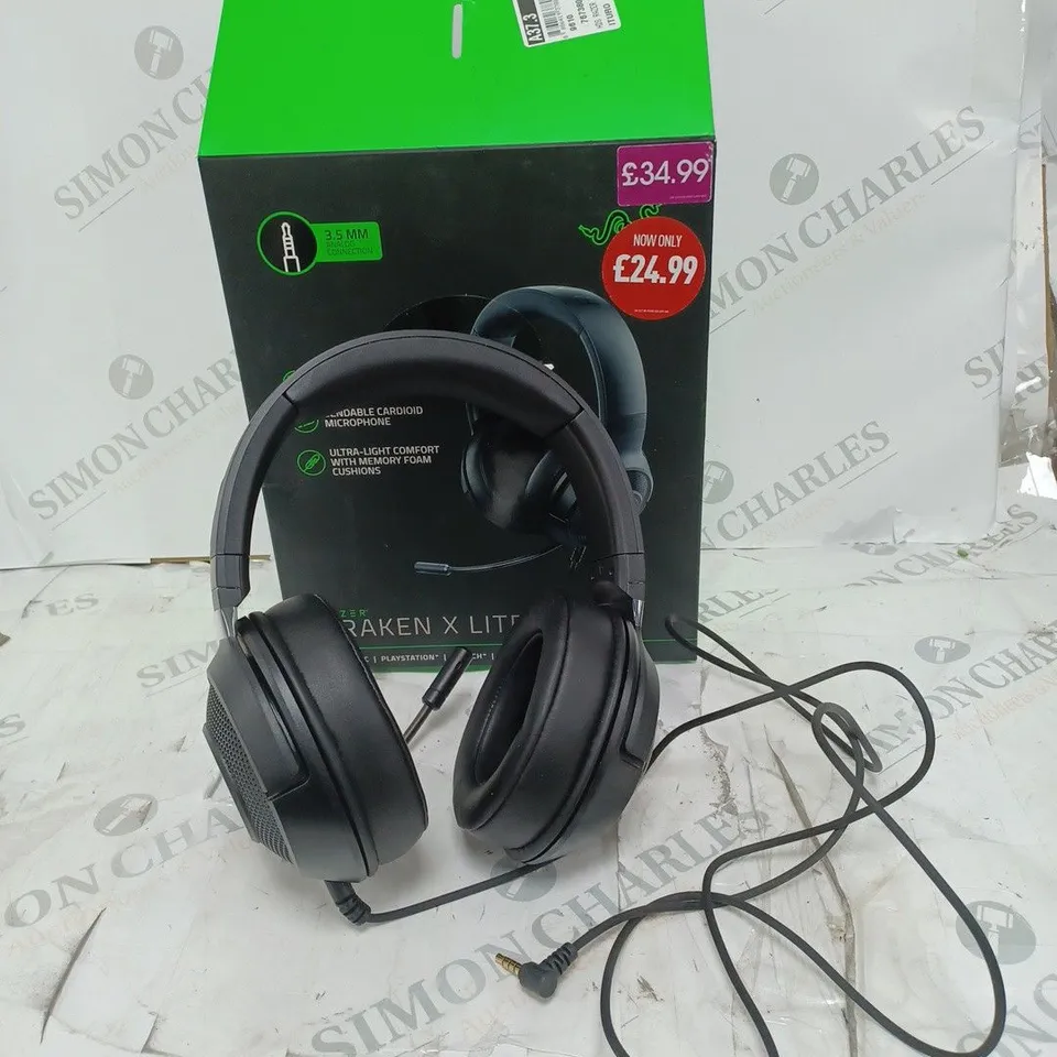 BOXED WIRELESS RAZER KRAKEN X LITE ESSENTIAL WIRED GAMING HEADSET