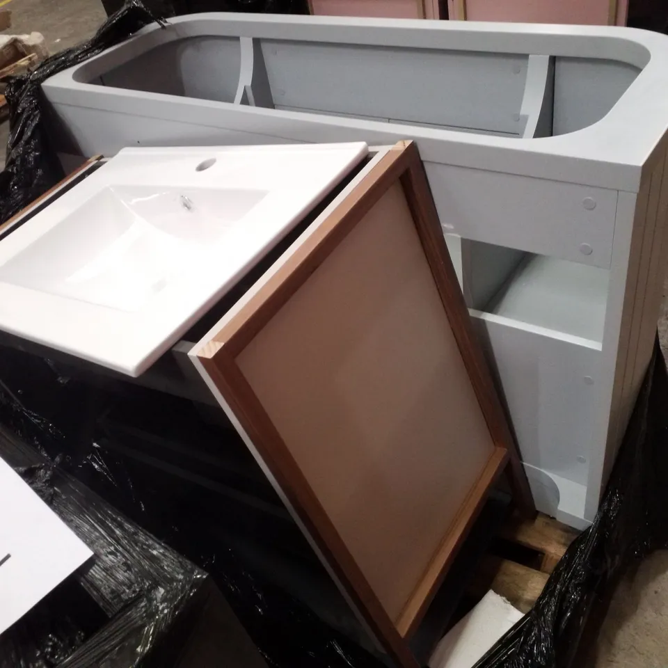 PALLET CONTAINING 2 ASSORTED VANITY UNITS