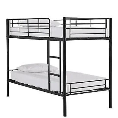 BOXED DOMINO BLACK METAL BUNK BED FRAME (1 BOX)