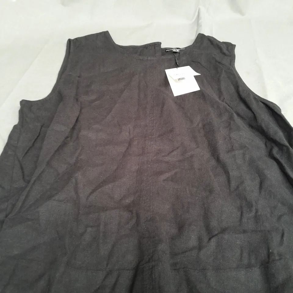 NOBODYS CHILD STIRLING TANK TOP IN BLACK - UK 14