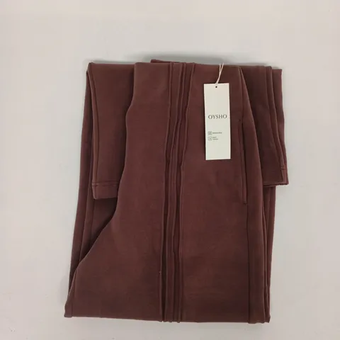 OYSHO LEGGINGS IN CHOCOLATE BROWN SIZE MEDIUM