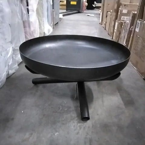 BOXED STEEL WOOD BURNING OUTDOOR FIRE PIT (1 BOX)