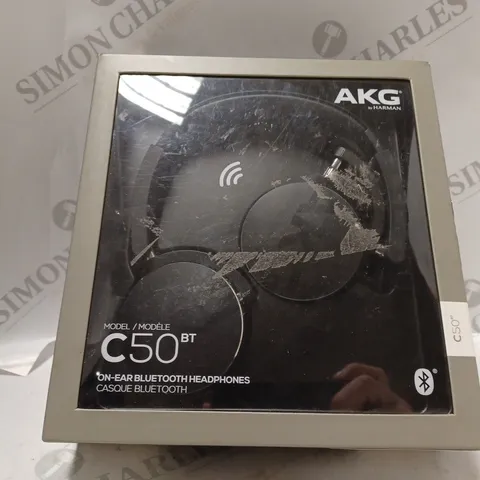 BOXED AKG BY HARMAN C50BT ON EAR BLUETOOTH HEADPHONES