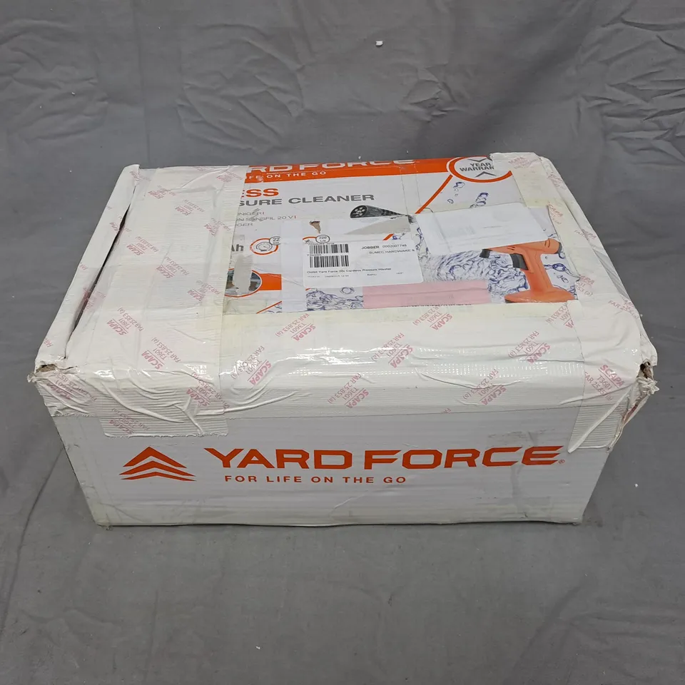 OUTLET YARD FORCE 20V CORDLESS PRESSURE WASHER