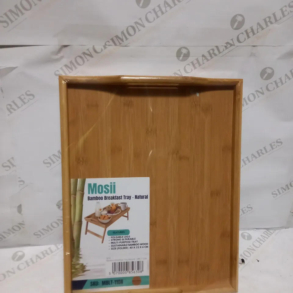 BAMBOO FOLDABLE BREAKFAST TRAY 