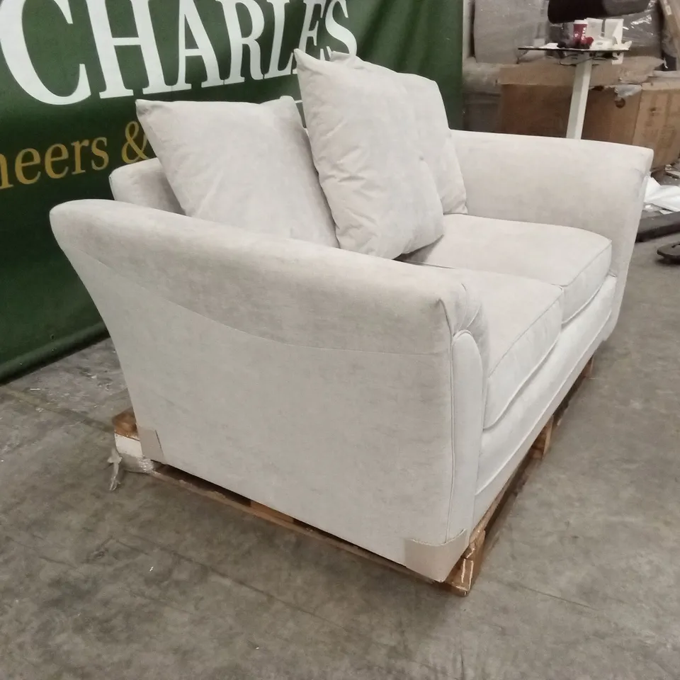 DURY FABRIC 2 SEATER SCATTER BACK SOFA - NATURAL RRP £479