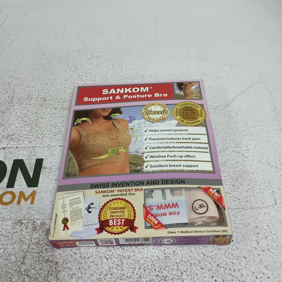 SANKOM SUPPORT AND POSTURE BRA LARGE/EXTRA LARGE