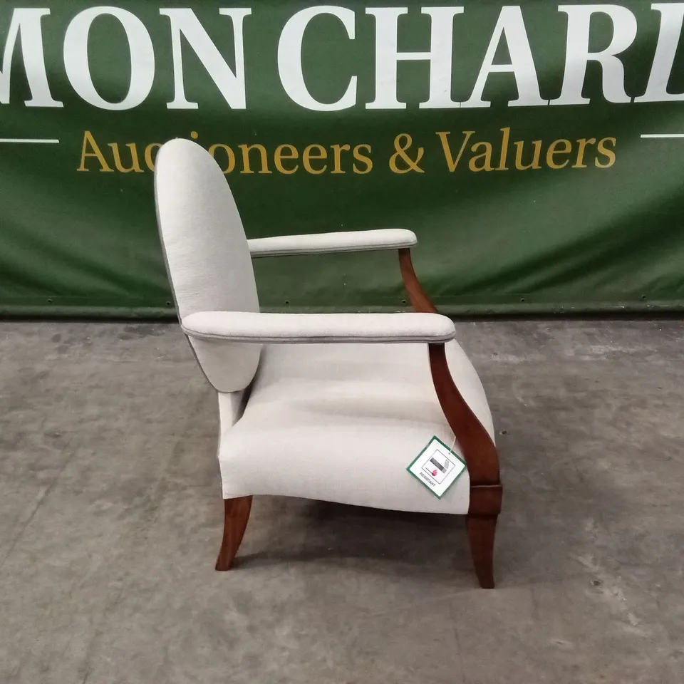 QUALITY HIGH-END DESIGNER FABRIC ACCENT CHAIR