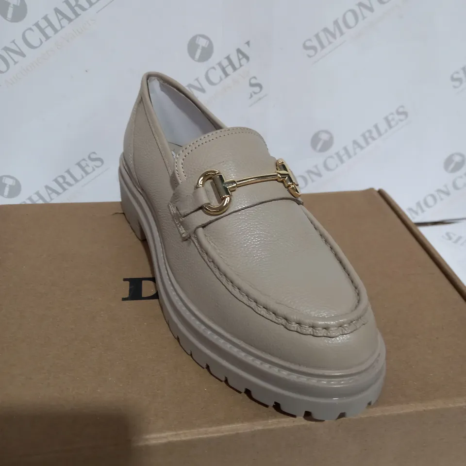 BOXED  DUNE CHUNKY LOAFERS IN cream UK SIZE 5