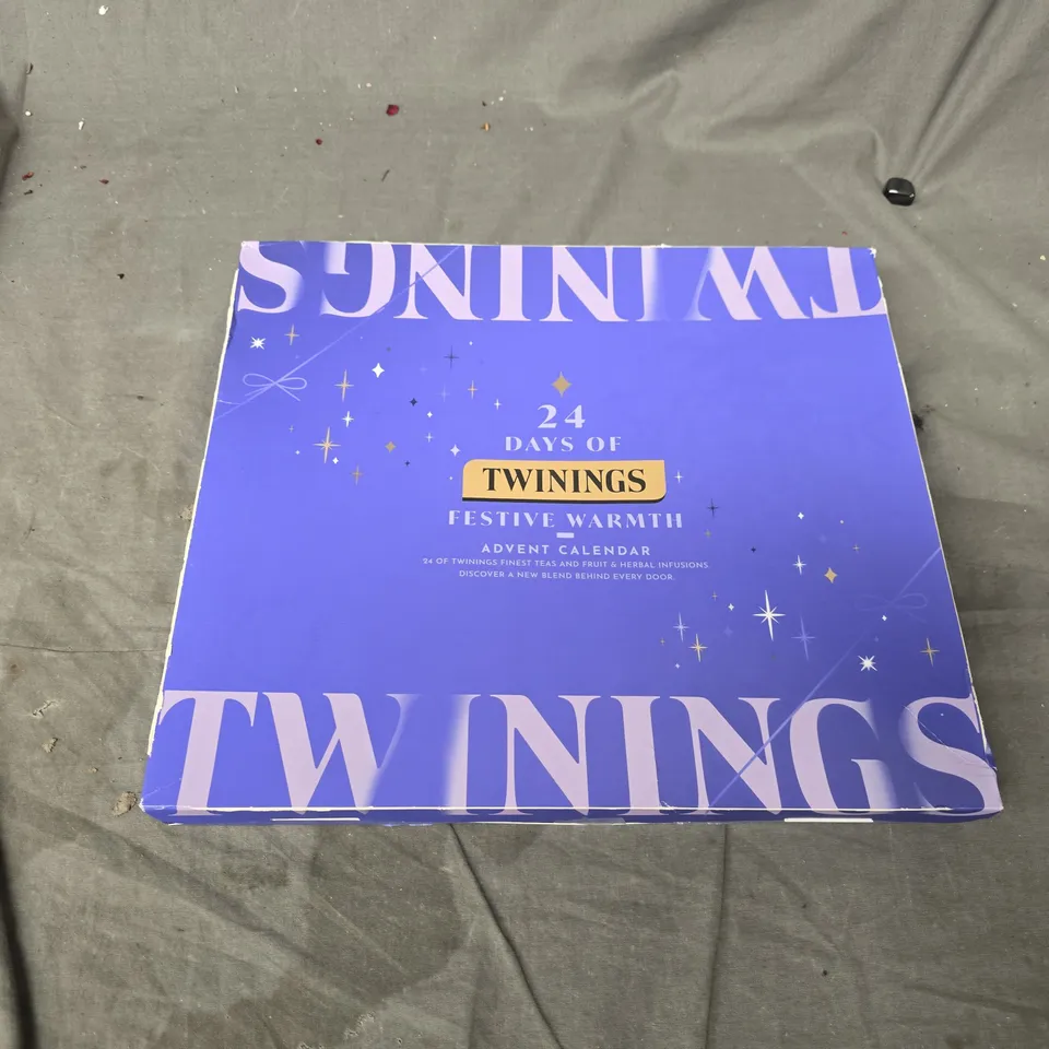 BOXED 24 DAYS OF TWININGS FESTIVE WARMTH ADVENT CALENDER 