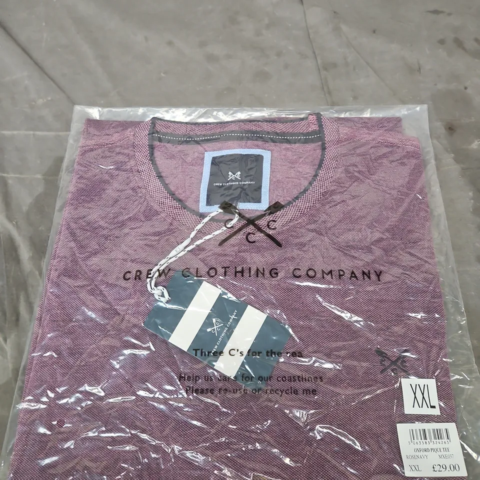 CREW CLOTHING COMPANY T-SHIRT – PURPLE – XXL