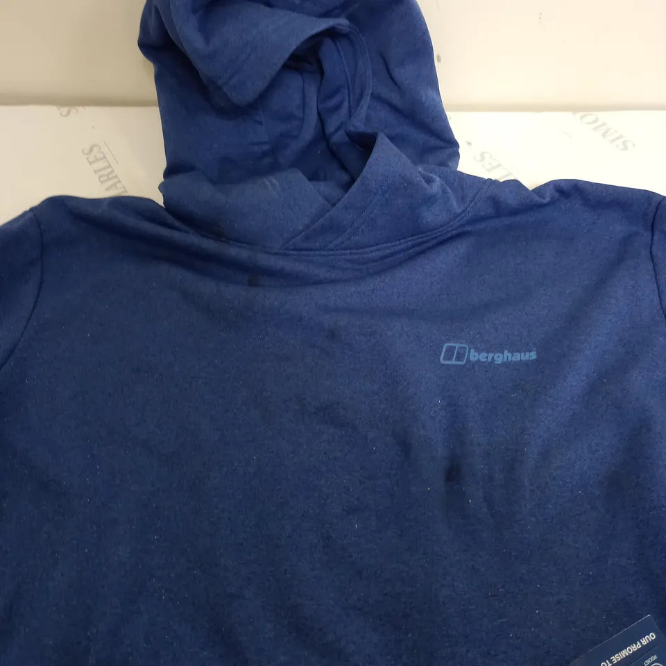 BERGHAUS M CULLAIN HOODED PULLOVER IN NAVY - UK XXL