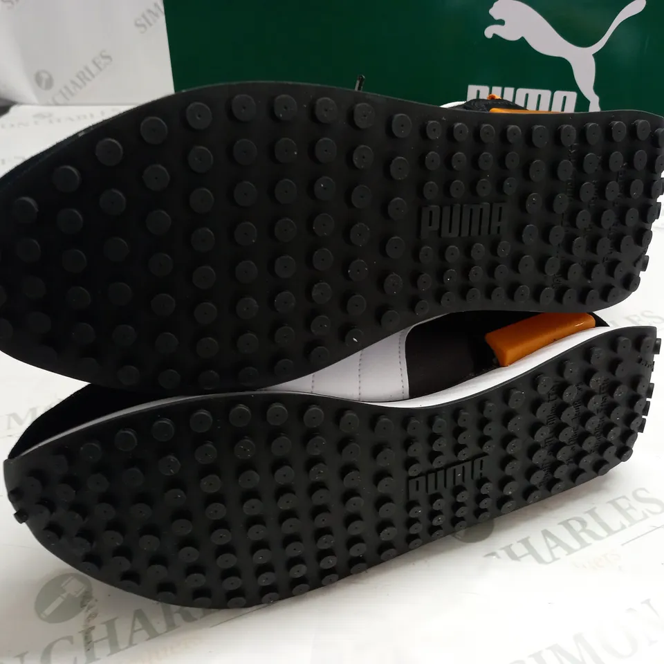 BOXED PAIR OF PUMA RIDER DISPLACED TRAINERS - UK 10