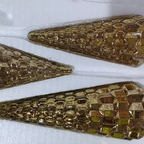 ALISON CORK SET OF MERCURY GLASS TREES 
