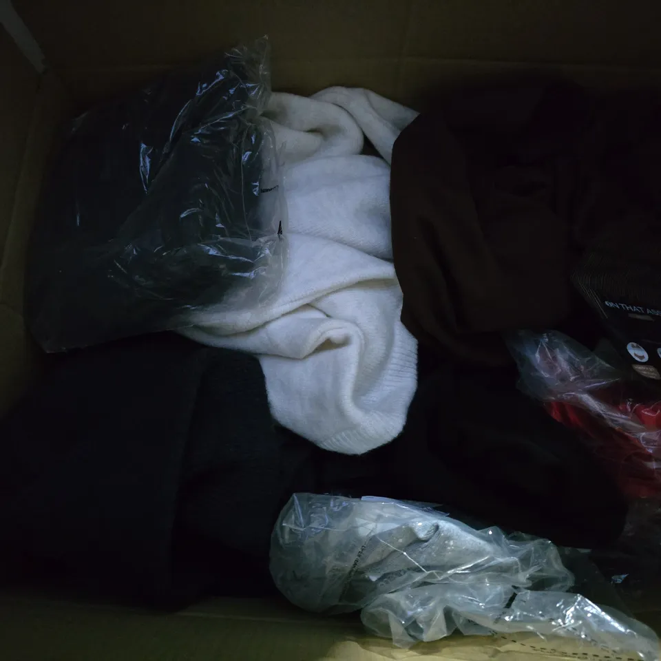 APPROXIMATELY 25 ASSORTED CLOTHING AND FASHION PRODUCTS IN VARIOUS STYLES AND SIZES - COLLECTION ONLY