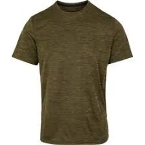 BRAND NEW REGATTA MEN'S FINGAL EDITION MARL T-SHIRT FIELD GREEN SIZE XL