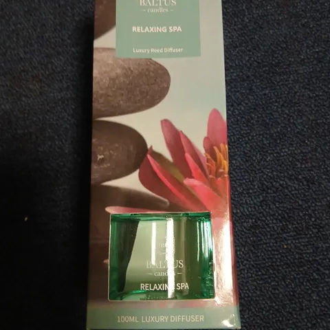 BOXED BALTUS CANDLES RELAXING SPA LUXURY REED DIFFUSER 100ML