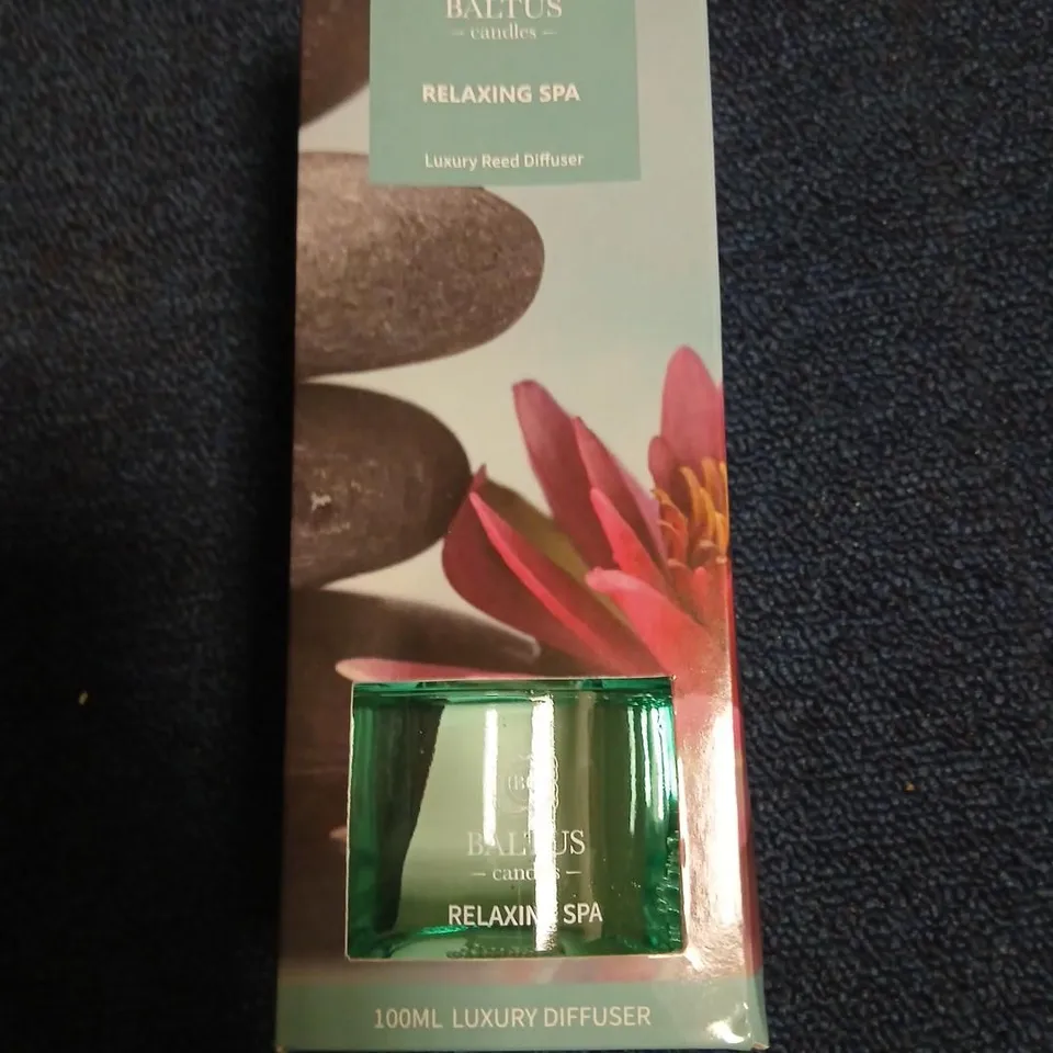 BOXED BALTUS CANDLES RELAXING SPA LUXURY REED DIFFUSER 100ML