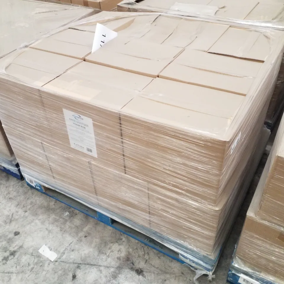 PALLET CONTAINING APPROXIMATELY 80 BOTTLES OF STRONGHOLD ALCOHOL HAND SANITISER 5LTR