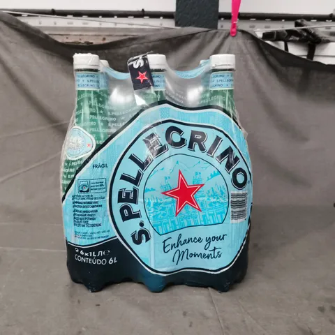 SAN PELLEGRINO SPARKLING MINERAL WATER MULTIPACK (6 X 1L BOTTLES)