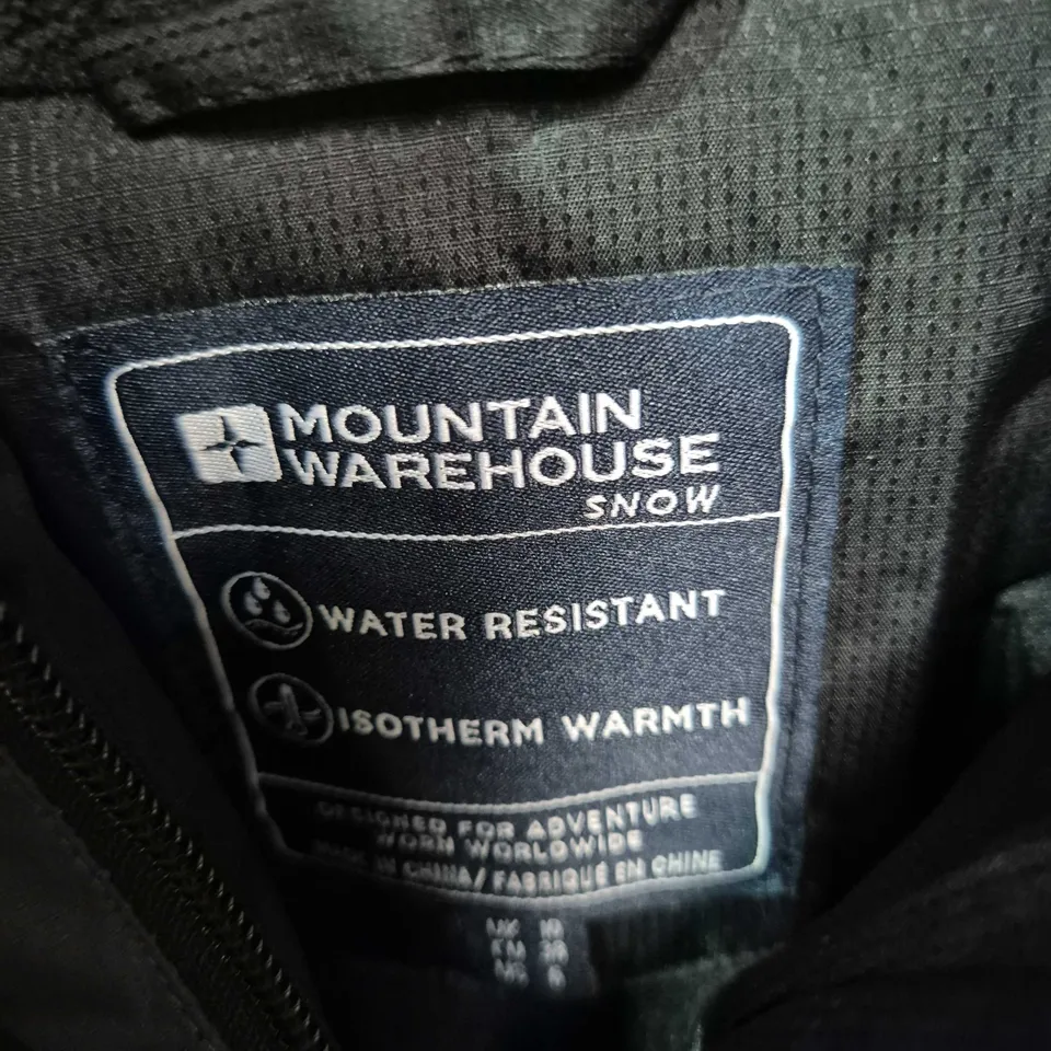 MOUNTAIN WAREHOUSE SNOW JACKET – GREY & RED, WATER RESISTANT, ISOTHERM WARMTH - SIZE 10