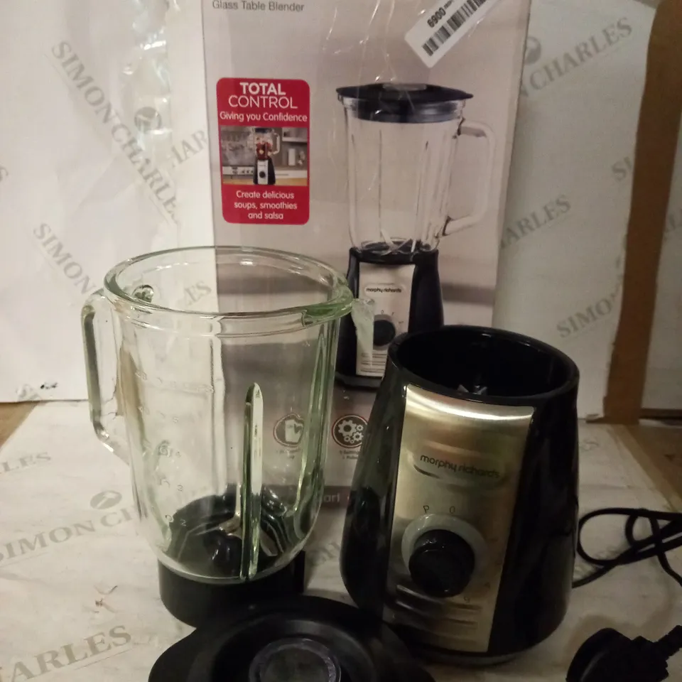 MORPHY RICHARDS TOTAL CONTROL GLASS TABLE BLENDER