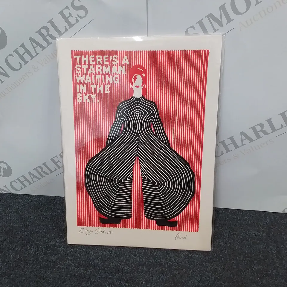 SIGNED ZIGGY STARDUST PRINT