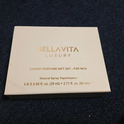 BOXED BELLAVITA LUXURY PERFUME GIFT SET FOR MEN 4 X 20ML