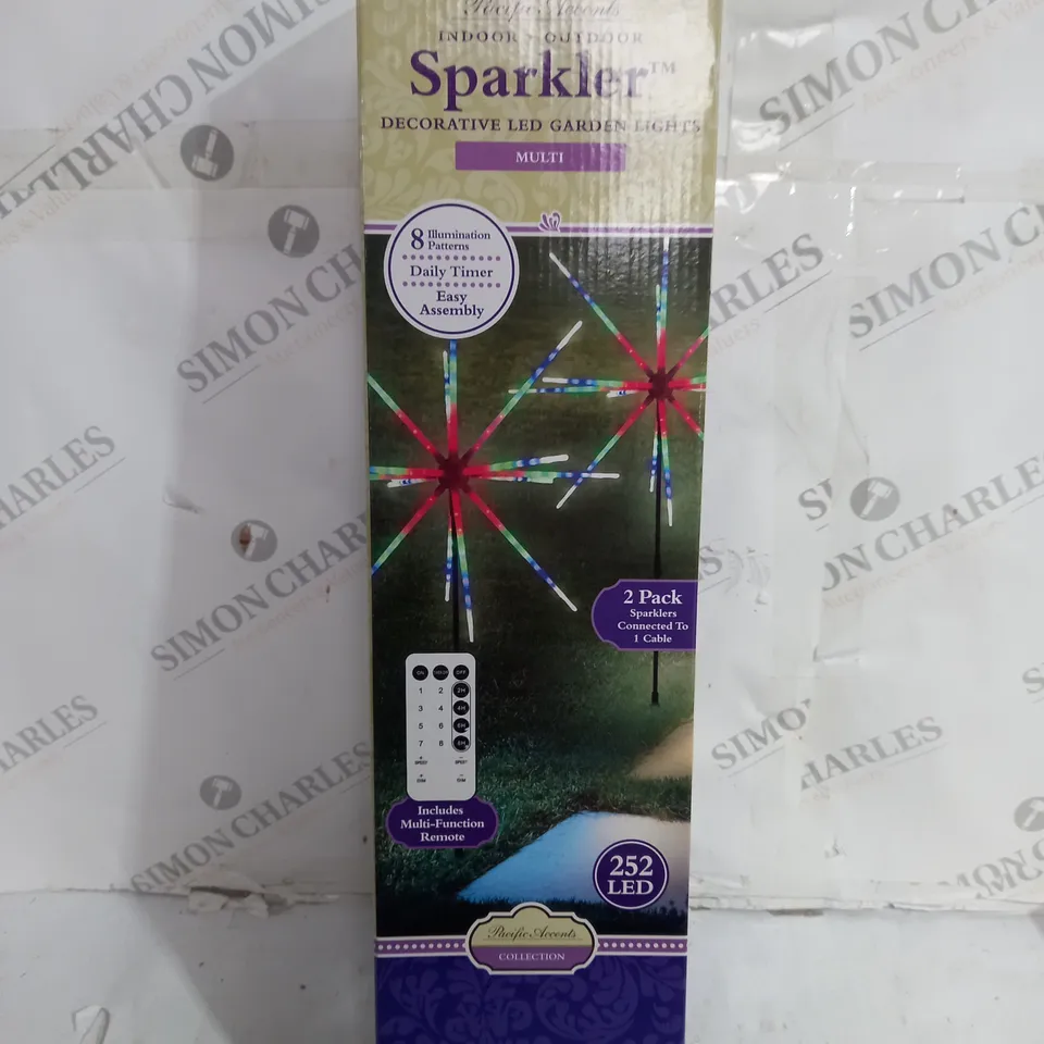 BOXED PACIFIC ACCENTS SPARKLER DECORATIVE LED GARDEN LIGHTS