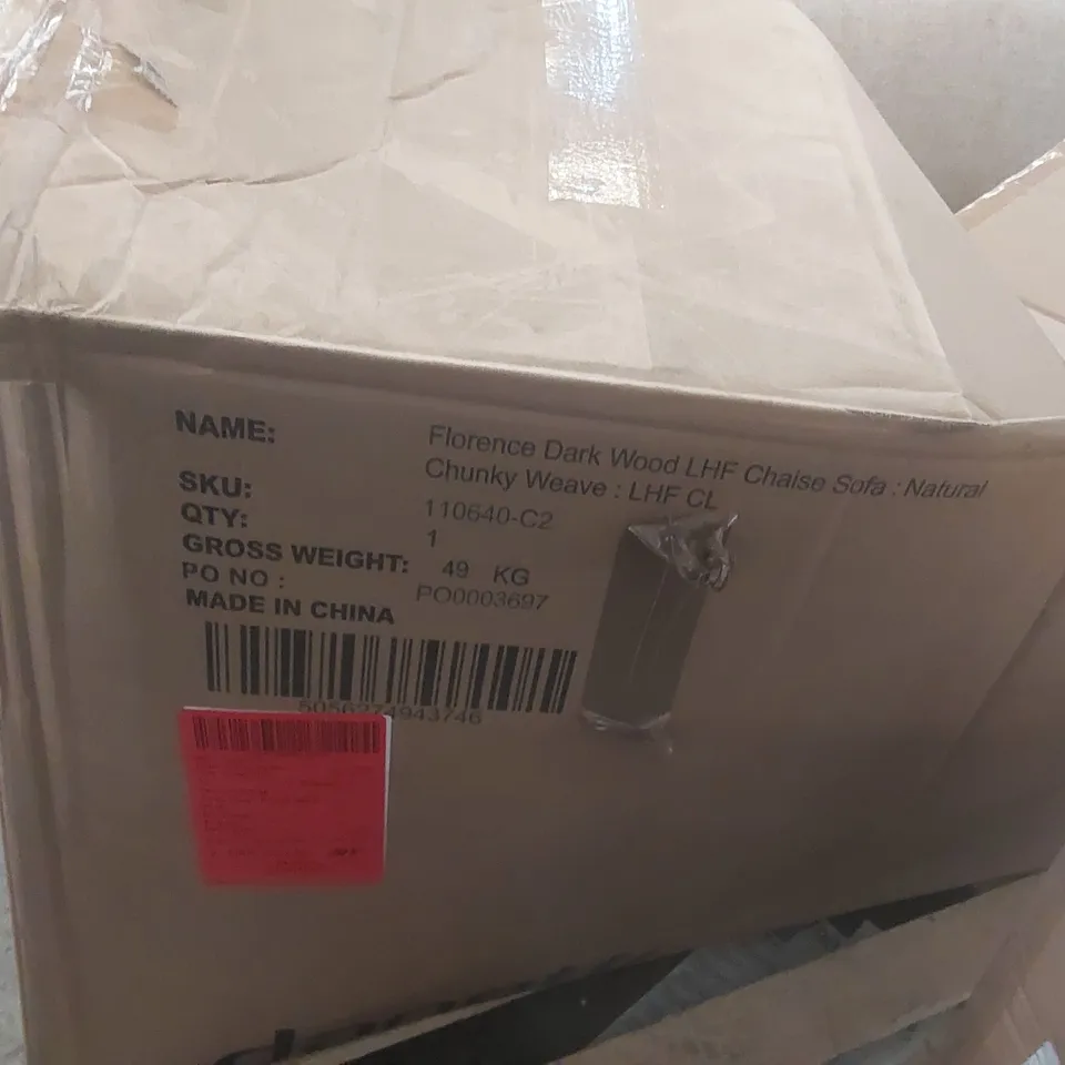 BOXED DANETTI FLORENCE CHAISE SOFA PART