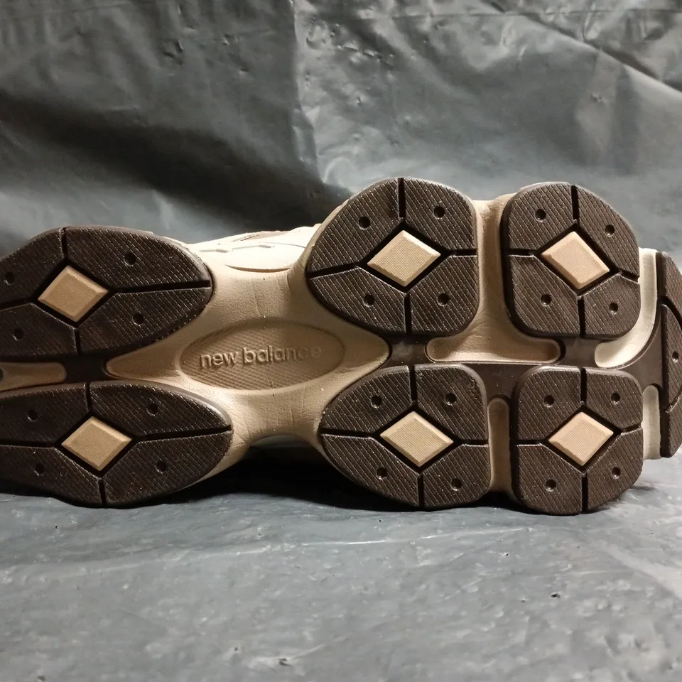 PAIR OF NEW BALANCE 9060 TRAINERS IN BROWN SIZE UK 5.5