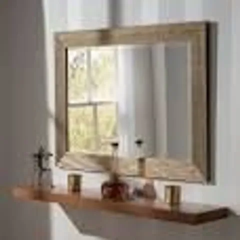 BOXED MADGE WAVY FRAMED WALL MOUNTED ACCENT MIRROR BEVELLED (1 BOX)