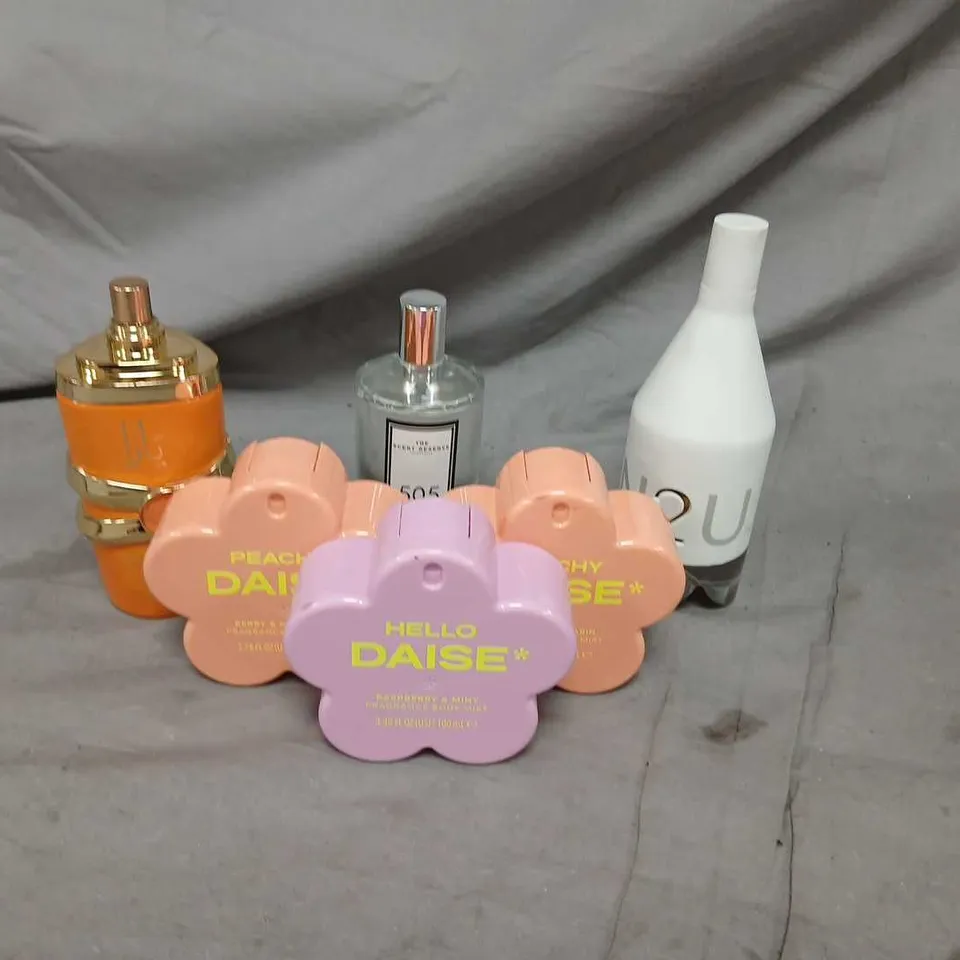 TEN ASSORTED UNBOXED FRAGRANCES TO INCLUDE; HELLO DAISE, YARA, THE SCENT RESERVE AND CALVIN KLEIN